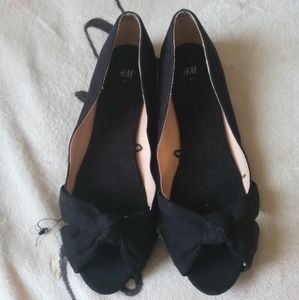 H & M Ballerina Peeptoe Flats
